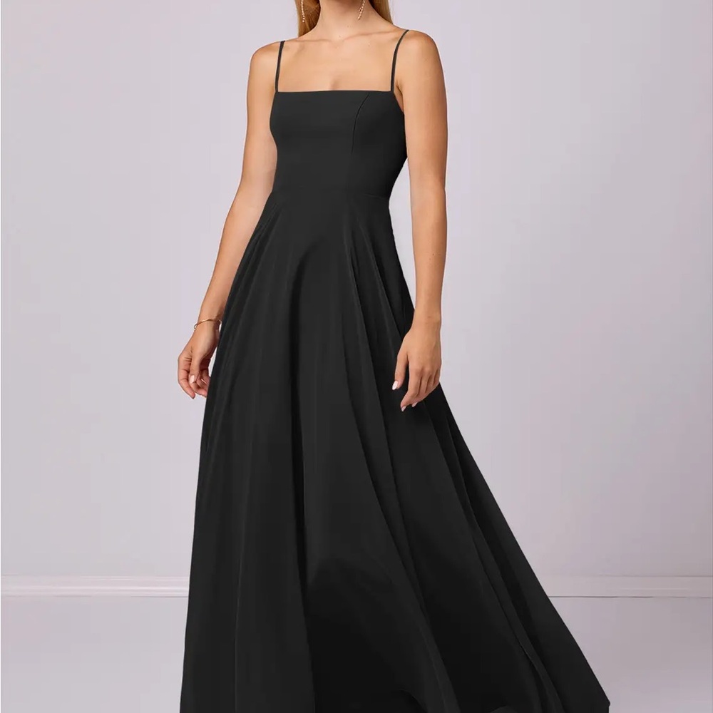 Elegant Black Bridesmaids Dress